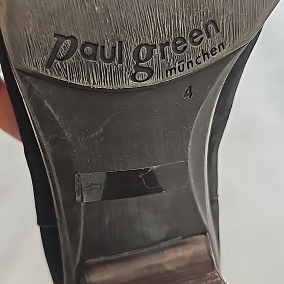 Paul Green black nubuck leather Women’s ankle boots Size UK 4/ US 7.5 - Picture 7 of 10